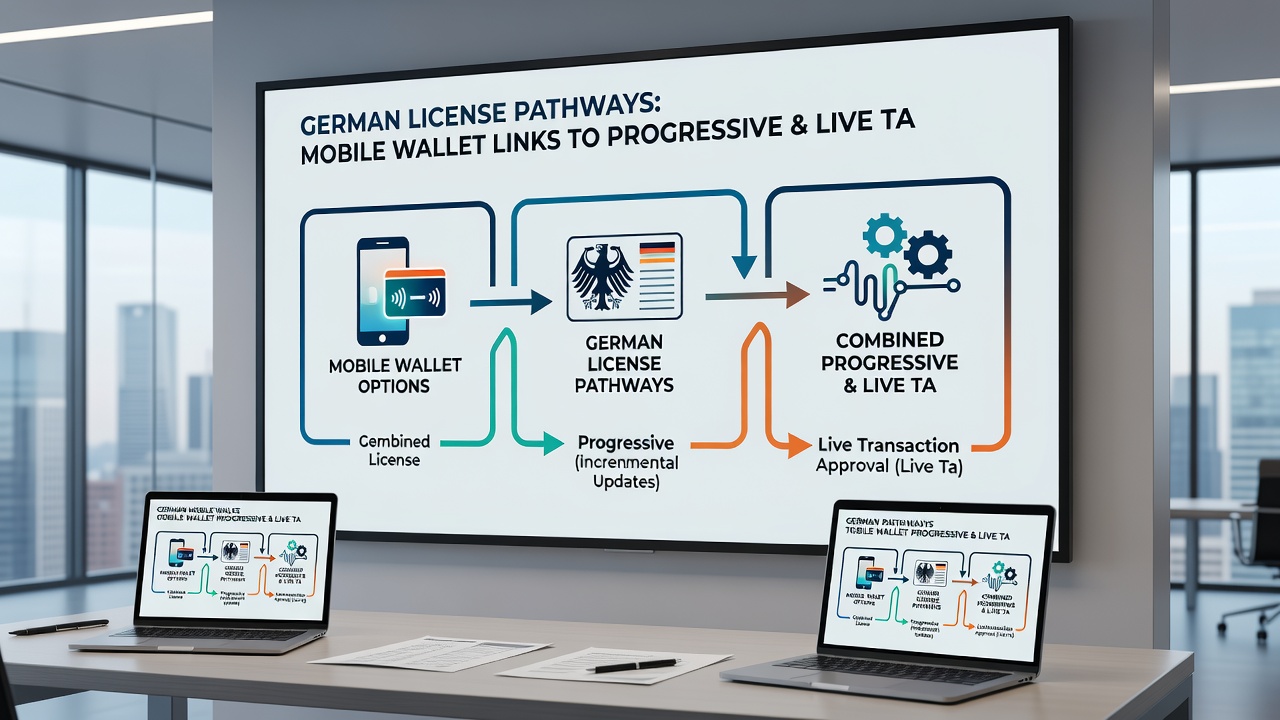 Darstellung von Transaktionsflüssen zwischen mobilen Wallets, progressiven Jackpots und Live-Tisch-Belohnungen auf lizenzierten Plattformen